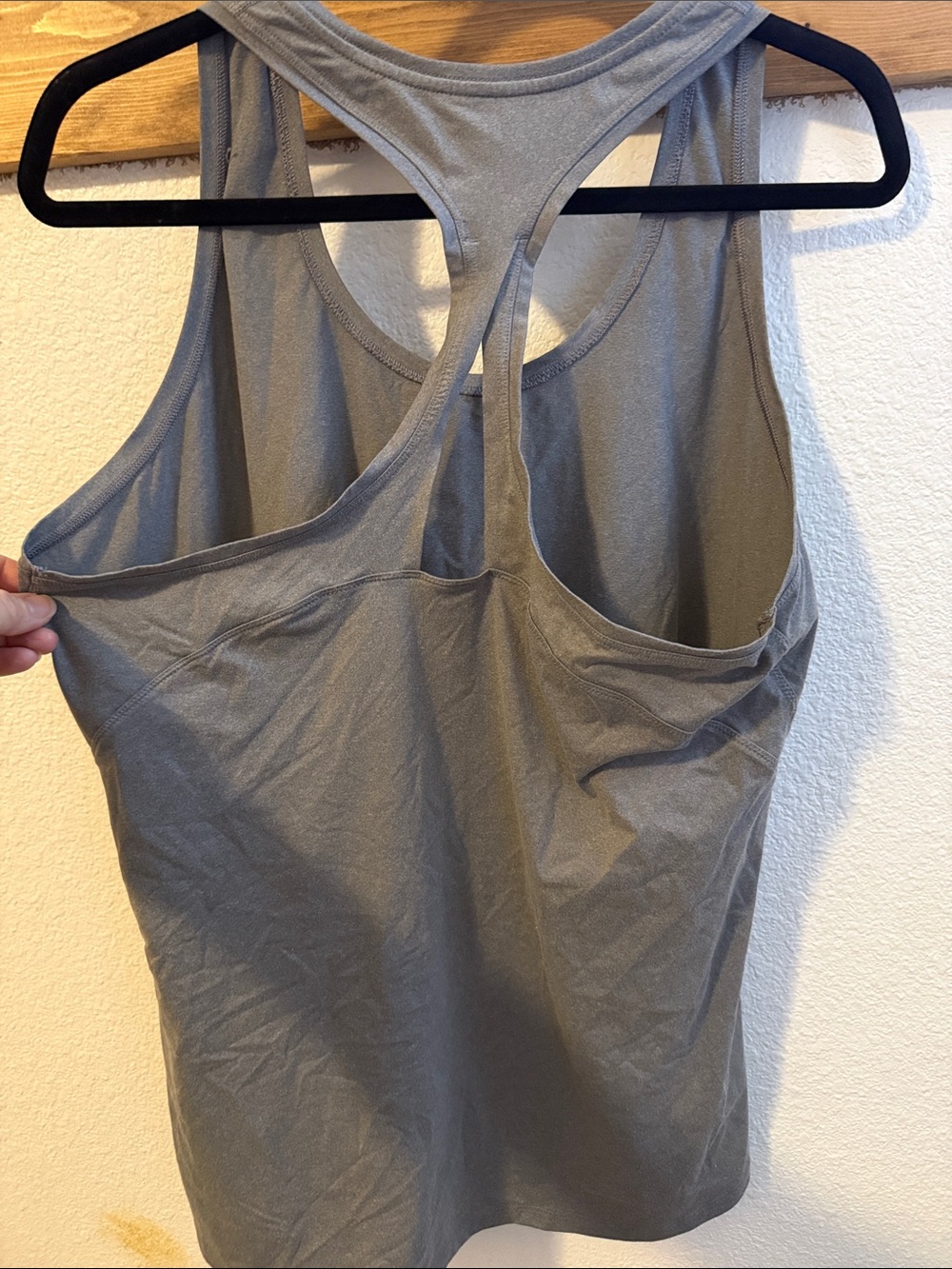 Athleta Gray Racerback Performance Tank - Picture 2 of 4